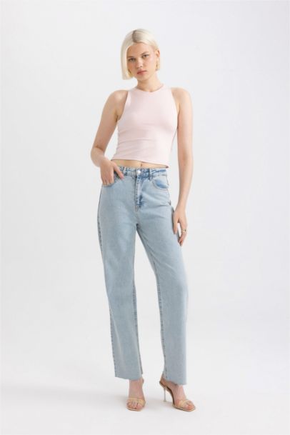 Débardeur à Coupe Slim et col Halter