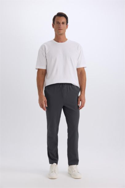 Relax Fit Rahat Kesim Düz Paça Krinkıl Yazlık Kumaş Pantolon