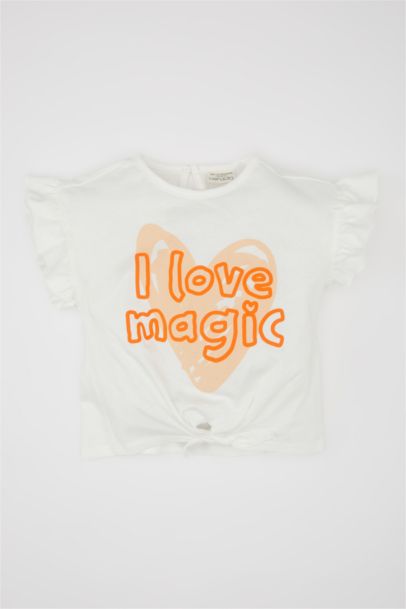 Baby Girl Printed Short Sleeve T-Shirt