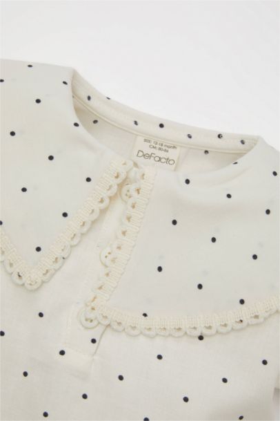 Baby Girl Polka Dot Blouse Shorts 2 Piece Set