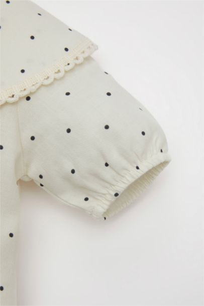 Baby Girl Polka Dot Blouse Shorts 2 Piece Set