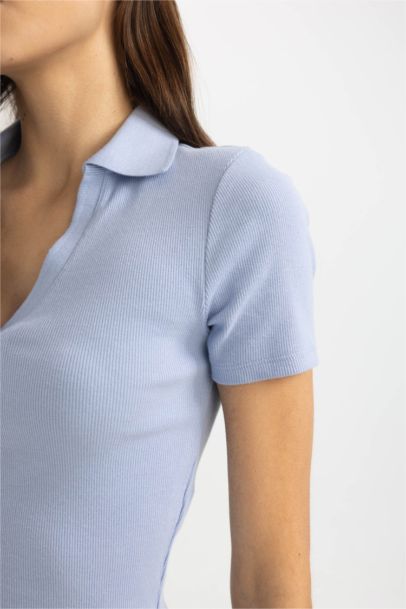 تيشيرت بولو نص كم سليم فيت