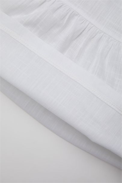 Baby Girl Flared Poplin Blouse Shorts 2 Piece Set