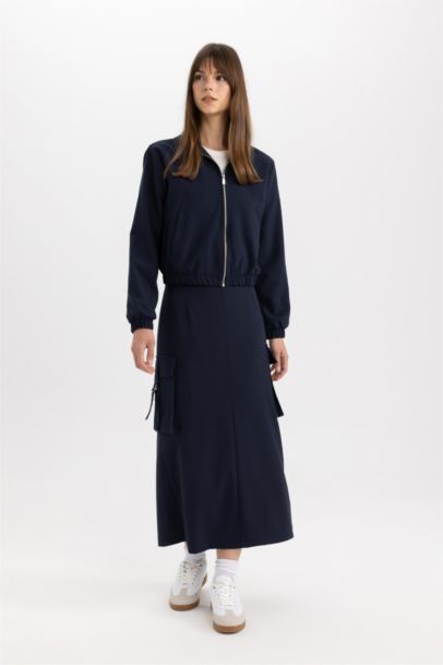 تنورة طويلة كارجو بجيب