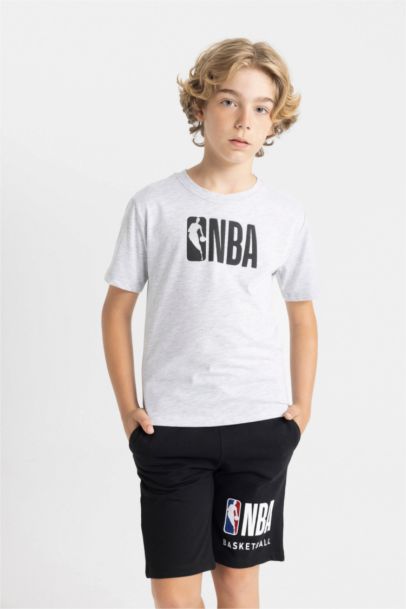 NBA Wordmark Bisiklet Yaka Kısa Kollu Tişört Erkek Çocuk