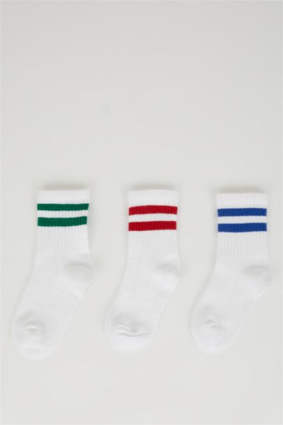 Baby Boy Seamless 3 Piece Cotton Long Socks