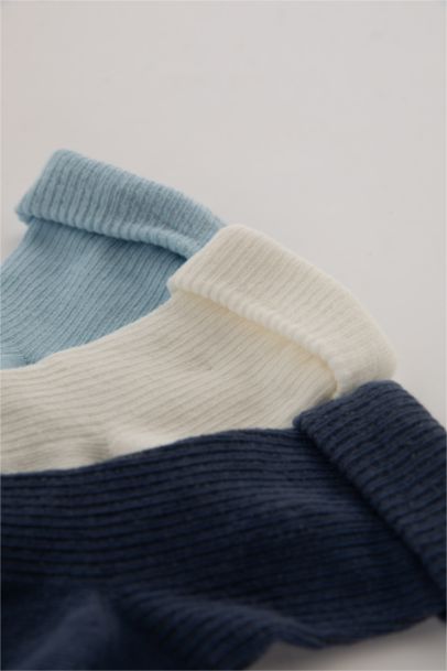 Baby Boy Seamless 3 Piece Cotton Long Socks
