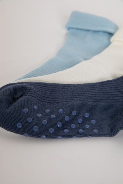 Baby Boy Seamless 3 Piece Cotton Long Socks