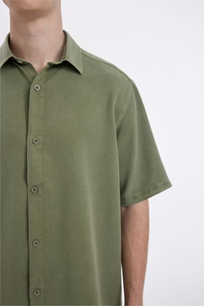Regular Fit Tencel Short Sleeve Shirt