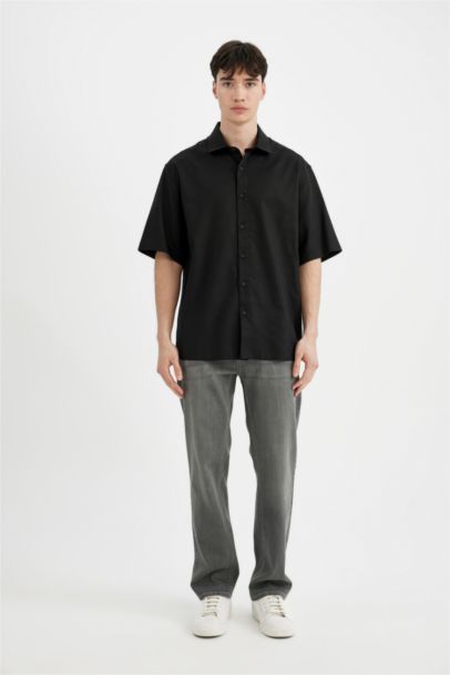 Relax Fit Tencel Short Sleeve Shirt