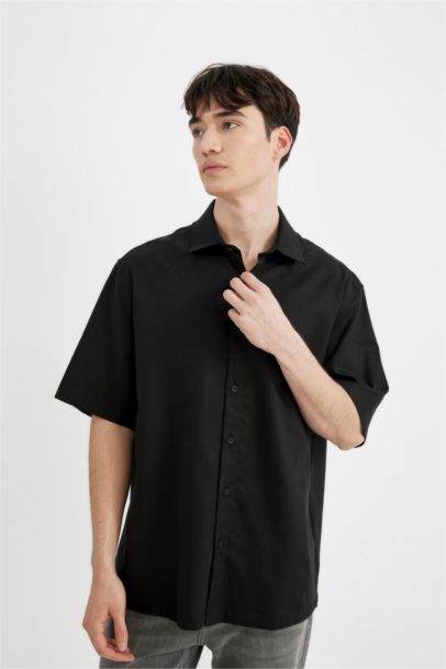 Relax Fit Tencel Short Sleeve Shirt