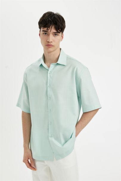 قميص قماش ايوسل قصة مريحة