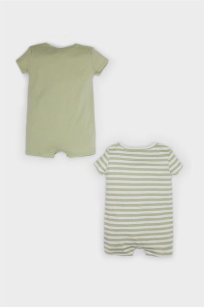 Lot de 2 Combinaisons en coton à manches courtes pour bébé garçon