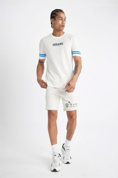 DeFactoFit NBA Milwaukee Bucks Standard Fit Crop Shorts