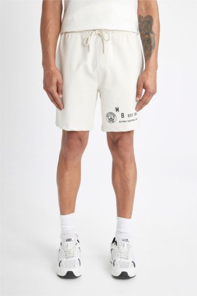 DeFactoFit NBA Milwaukee Bucks Standard Fit Crop Shorts