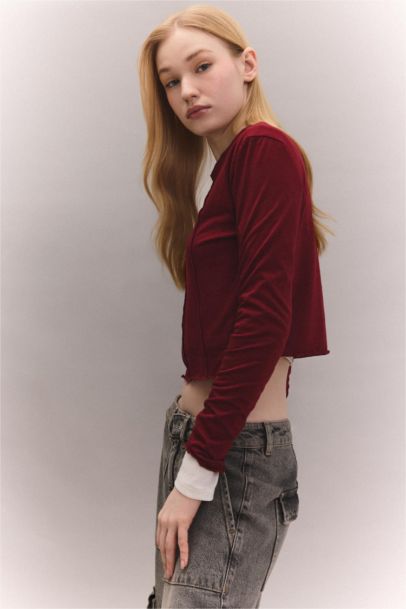 تيشيرت ردن طويل مخصر