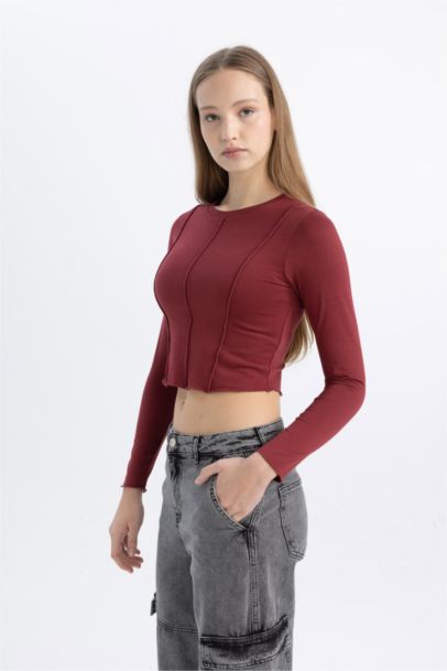 تيشيرت ردن طويل مخصر