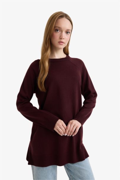 Regular Fit Crew Neck Basic Tunic