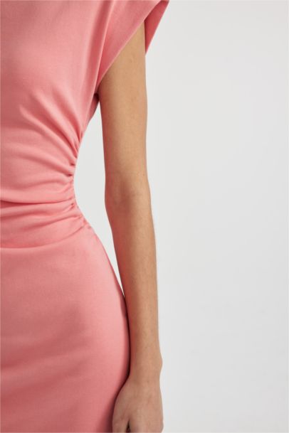 Bodycon Round Neck Cotton Sleeveless Mini Dress