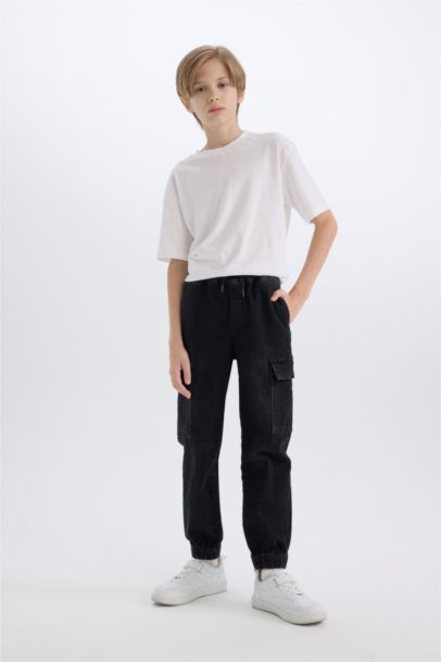 بنطلون جينز كارجو اولادي بجيب