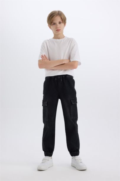 بنطلون جينز كارجو اولادي بجيب