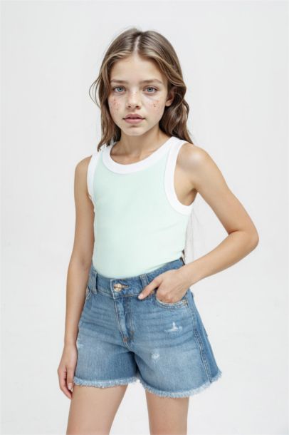 ديباردور بنات سليم فيت برقبة مستديرة