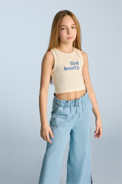 Girl Slogan Pattern Camisole Tank Top