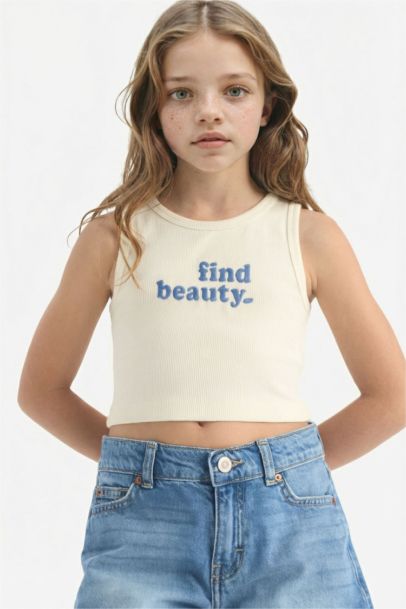 Girl Slogan Pattern Camisole Tank Top