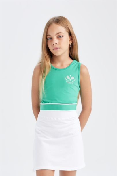 كروب توب بناتي بدون ردن بياخة مستديرة