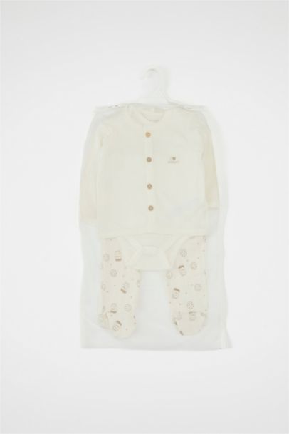 طقم بيبي اولادي حديثي الولادة قصة عادية - 3 قطع