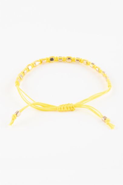 Woman Yellow String Gold Bracelet