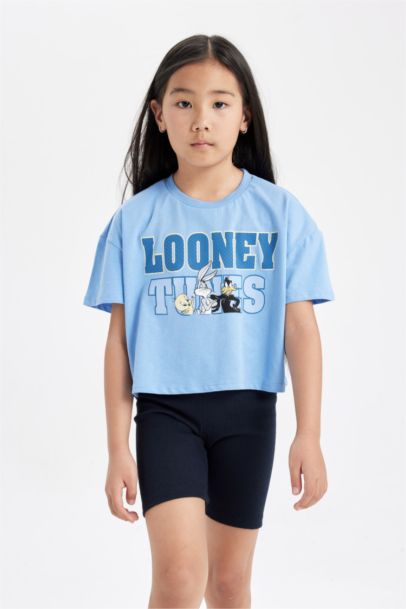 Girl Looney Tunes Short Sleeve Crop T-Shirt