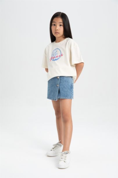 Girl Looney Tunes Oversize Fit Crew Neck Short Sleeve T-Shirt