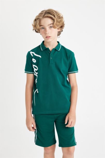 Boy Pique Short Sleeve Polo T-Shirt