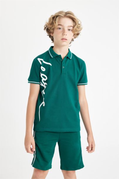 Boy Pique Short Sleeve Polo T-Shirt