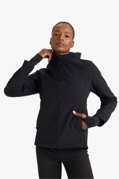 DeFactoFit Waterproof Slim Fit Hooded Softshell Jacket