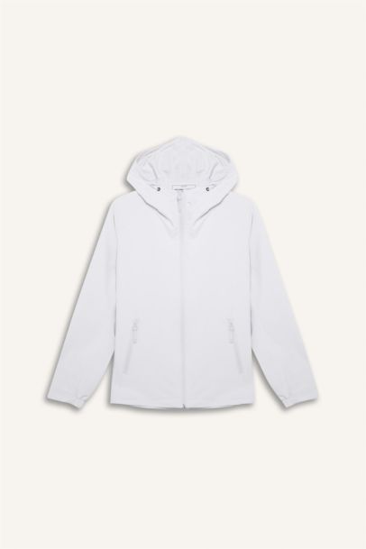 DeFactoFit Regular Fit Hooded Zippered Waterproof Jacket