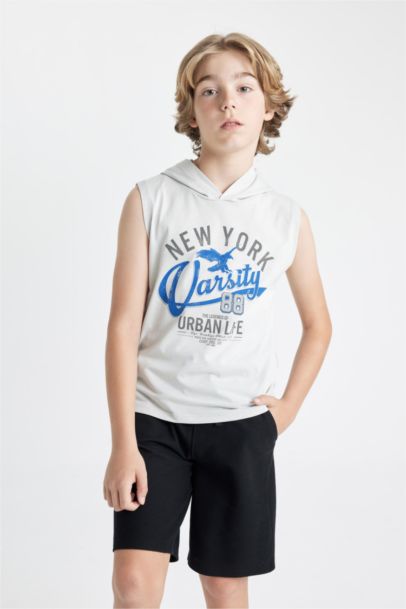 تيشيرت كت اولادي أوفر سايز بدون كم بكابيشون