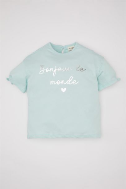 Baby Girl Printed Short Sleeve T-Shirt