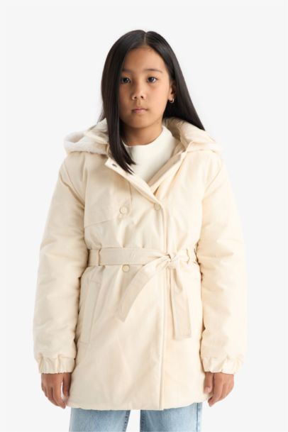 Girl Hooded Water Repellent Raincoat