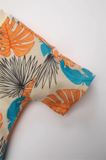 Baby Boy Regular Fit Palm Tree Patterned T-Shirt