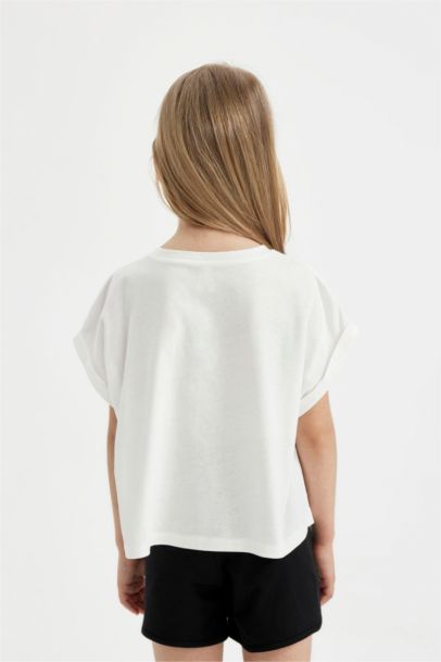 Girl Printed T-Shirt Shorts 2 Piece Set