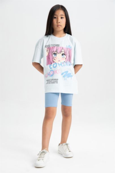 Girl Printed T-Shirt Leggings 2 Piece Set