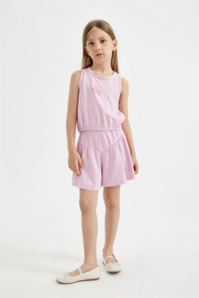 Girl Printed T-Shirt Shorts 2 Piece Set