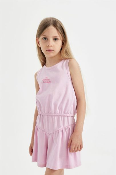 Girl Printed T-Shirt Shorts 2 Piece Set