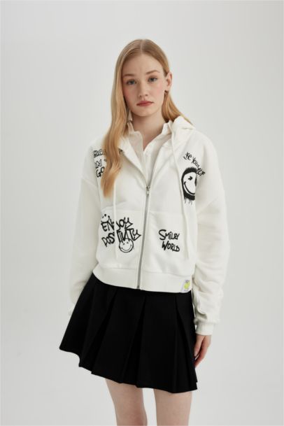 Sweatshirt zippé Oversize Fit SmileyWorld Cool