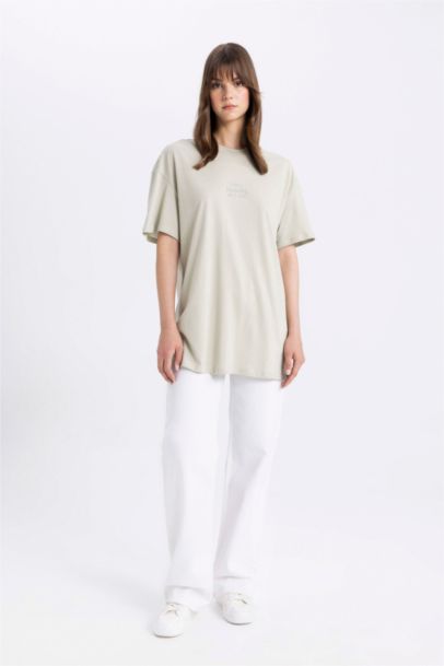 T-shirt à Manches Courtes coupe régulière imprimé à Col Rond