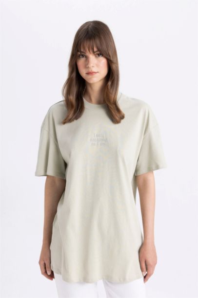 T-shirt à Manches Courtes coupe régulière imprimé à Col Rond