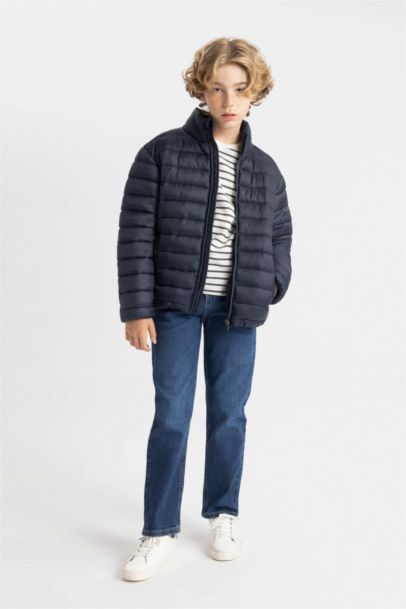 Boy Half Turtleneck Waterproof Puffer Jacket