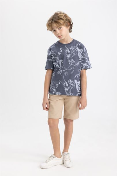 Boy Linen Look Shorts